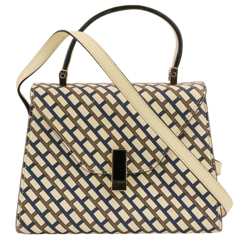 Valextra Iside Mini 2-Way Shoulder Bag/Handbag, White/Multicolor, Women's